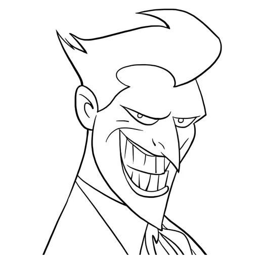 Desenho do Coringa para colorir