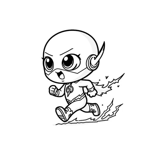 Desenho do Flash para colorir