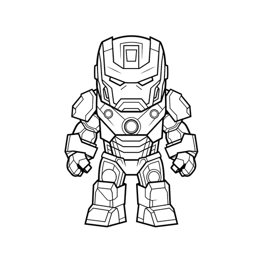 Desenho do Homem de Ferro para colorir